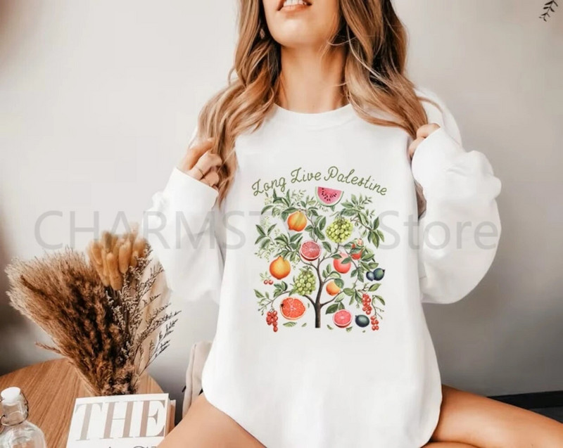Fruits of Palestine Megztinis arbūzas Fruit Plaestine alyvmedis Palestinos megztinis Fig Viršutiniai žieminiai drabužiai moterims