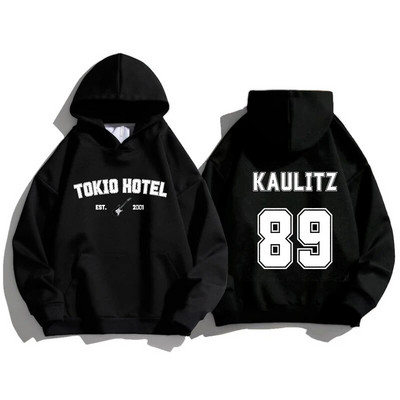 Kaulitz pulóverek Nyomtatott Férfi/női alkalmi divat, hosszú ujjú tréningruha, női pulóver kapucnis ing Túlméretes uniszex ruházat
