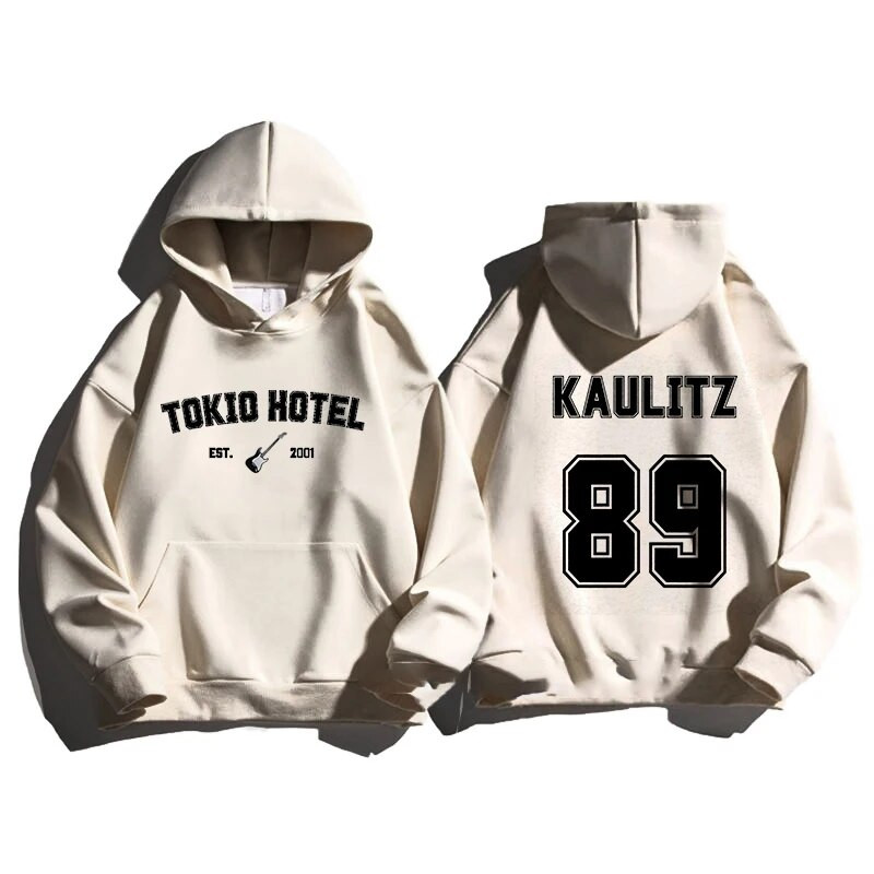 Kaulitzi dressipluusid, meeste/naiste vabaajamood, pikkade varrukatega dressid, naiste pullover, kapuutsiga särk Suur Unisex rõivad