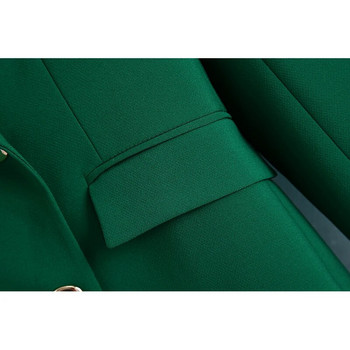 KONDALA 2023 Fashion Vintage Κομψό Πράσινο Υπερμεγέθη Μακρύ Γυναικείο Μπλέιζερ Γυναικείο Γυναικείο Μόδα Τσέπης Γυναικείο Μπουφάν