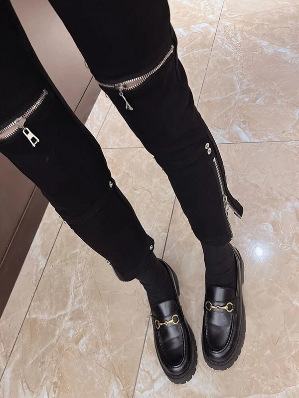 Blugi negri pentru femei 2023, noua primăvară, vară, blugi elastic pentru femei, pantaloni slim tăiați, pantaloni slim, îmbrăcăminte de stradă, blugi din denim pentru femei