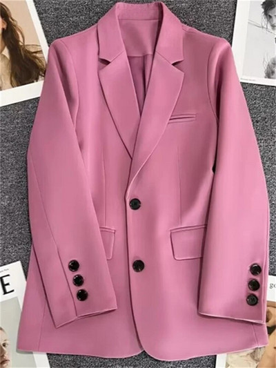 „Yitimuceng“ moteriškas švarkas su apykakle, 2023 m. Naujos mados, laisvalaikio biuro moteriškos paltai, vientisa, elegantiška striukė