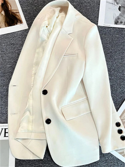 „Yitimuceng“ moteriškas švarkas su apykakle, 2023 m. Naujos mados, laisvalaikio biuro moteriškos paltai, vientisa, elegantiška striukė