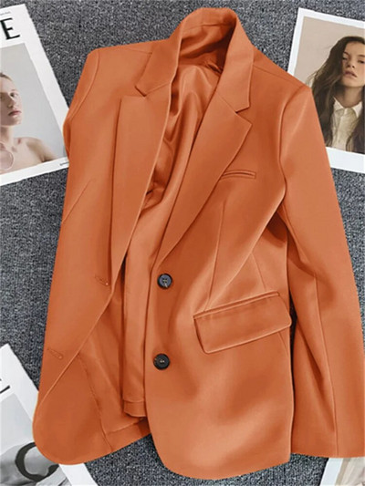 „Yitimuceng“ moteriškas švarkas su apykakle, 2023 m. Naujos mados, laisvalaikio biuro moteriškos paltai, vientisa, elegantiška striukė