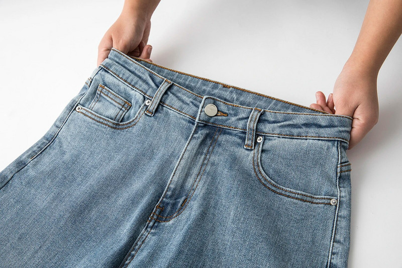 Dámske džínsy pre plnoštíhle ženy, svetlomodré háremové džínsy s vysokým pásom, elastické členkové džínsy, 100 kg, jarné a letné džínsy pre mamičku