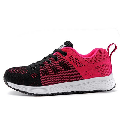 Pantofi casual pentru femei, la modă, respirabil, pentru mers, plasă, cu șireturi, pantofi plat, pantofi pentru femei, 2022, Tenis Feminino, pantofi vulcanizați albi