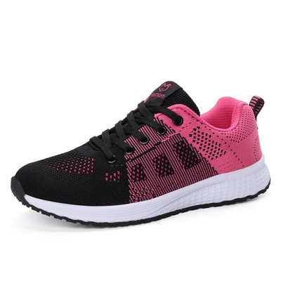 Pantofi casual pentru femei, la modă, respirabil, pentru mers, plasă, cu șireturi, pantofi plat, pantofi pentru femei, 2022, Tenis Feminino, pantofi vulcanizați albi