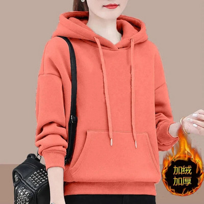 2023-as új kapucnis pulóverben Kapucnis őszi polár vastag meleg pulóver Olcsó női pulóverek és ingyenes szállítás