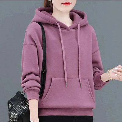 2023-as új kapucnis pulóverben Kapucnis őszi polár vastag meleg pulóver Olcsó női pulóverek és ingyenes szállítás