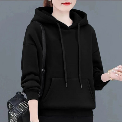 2023-as új kapucnis pulóverben Kapucnis őszi polár vastag meleg pulóver Olcsó női pulóverek és ingyenes szállítás