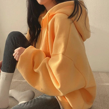 Y2K корейски суичър с качулка Harajuku Oversize Ежедневни палта с качулка Фенер Пуловер с дълъг ръкав и джоб