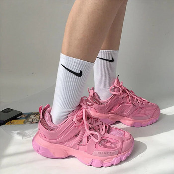 Γυναικεία ροζ χοντρά παπούτσια για τρέξιμο Ανδρικά αθλητικά αθλητικά αθλητικά αθλητικά παπούτσια Zaptillas Deporte Mujer Παπούτσια παρακολούθησης Chaussure Homme