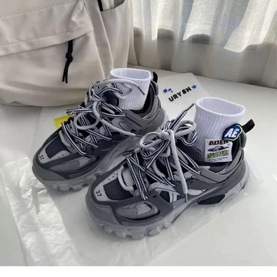 Γυναικεία ροζ χοντρά παπούτσια για τρέξιμο Ανδρικά αθλητικά αθλητικά αθλητικά αθλητικά παπούτσια Zaptillas Deporte Mujer Παπούτσια παρακολούθησης Chaussure Homme