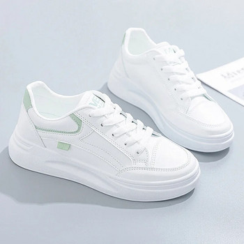 Γυναικεία παπούτσια Καλοκαιρινή χοντρή σόλα Λευκή Άνοιξη Φθινοπωρινή Αναπνεύσιμη Πλατφόρμα Tennis Woman Trend Round Head Γυναικείο Casual Sneaker2024