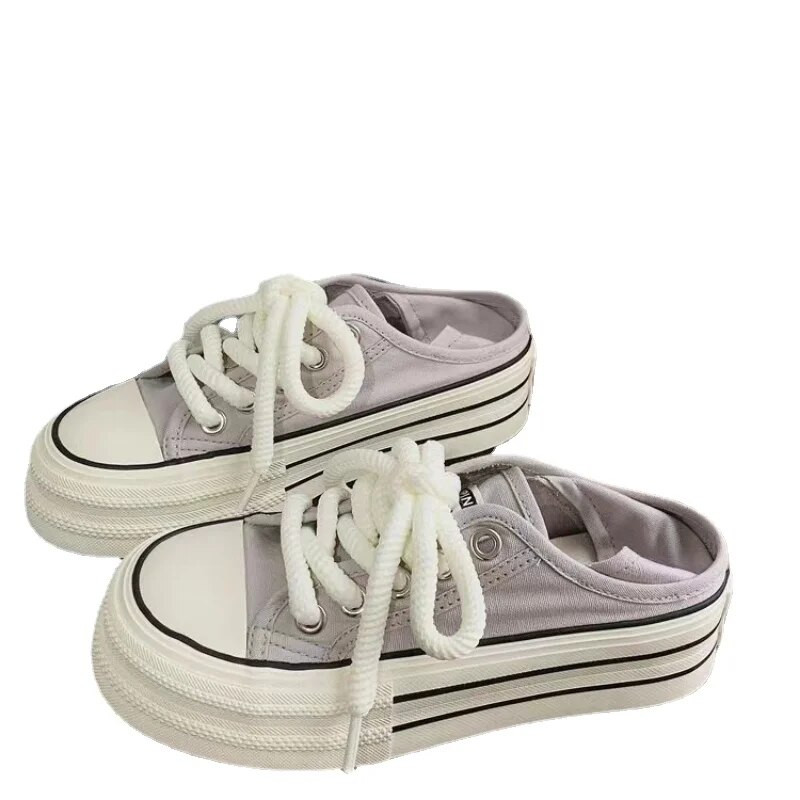 Dizainerio batai 2023 m. rudens moteriški drobiniai batai Korėjos mados platforminiai sportbačiai Rožiniai, laisvalaikio suvarstomi batai Moteriška Zapatos Mujer