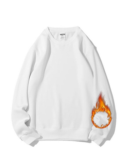 Streamgirl Hanorac de iarnă de bază din catifea pentru femei Pulovere din lână Gri închis, cald, largi, Topuri de iarnă din catifea