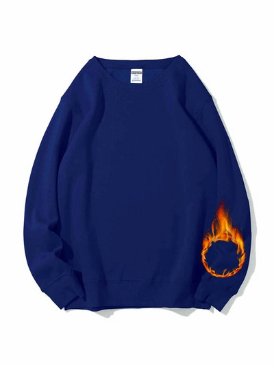 Streamgirl Hanorac de iarnă de bază din catifea pentru femei Pulovere din lână Gri închis, cald, largi, Topuri de iarnă din catifea