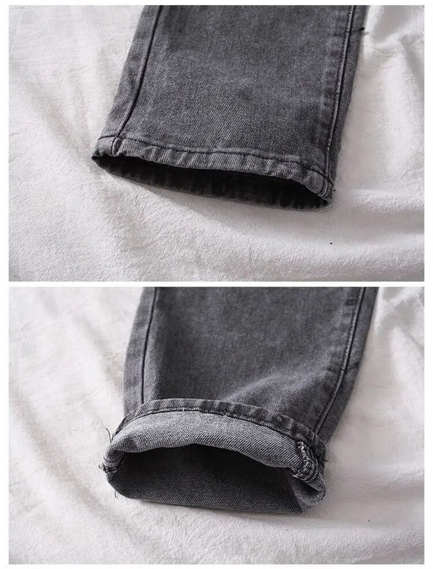 Nové dámske džínsy s vysokým pásom, voľné ležérne kórejské džínsy pre mamičky, vintage dámske džínsové nohavice, plus veľkosť Pantalon s opaskom