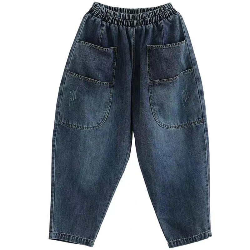 Vintage Do Old Harem Baggy Jeans Casual Denim Nohavice Dámske Capris Elastické Vysoký Pás Vaqueros Kórejské Pantalon Streetwear Nohavice