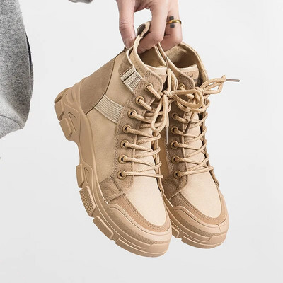 Γυναικεία παπούτσια από καμβά ψηλά παπούτσια Γυναικεία πάνινα παπούτσια μονόχρωμης πλατφόρμας Γυναικεία βουλκανισμένα αθλητικά παπούτσια Μόδα γυμναστήρια