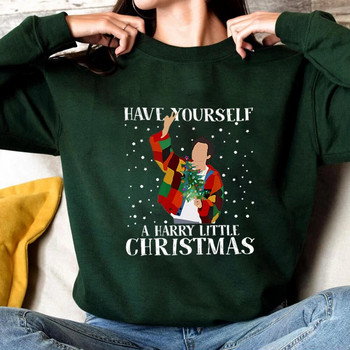 Have Yourself Harry Little Christmas Sweatshirt Xmas Sweatshirt Xmas Shirt Love on Tour Tees Коледни подаръци Ежедневни суичъри