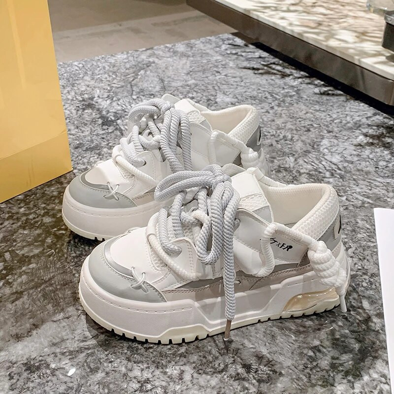 Pantofi cu talpă largă pentru femei, pantofi cu design de pâine, pentru femei, cu platformă, comozi, pantofi sport de modă pentru femei, Zapatillas De Mujer