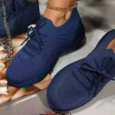 Pantofi de primăvară pentru femei, cu plasă, respirabili, pantofi vulcanizați, cu platformă, pantofi pentru femei, pantofi de mărime mare
