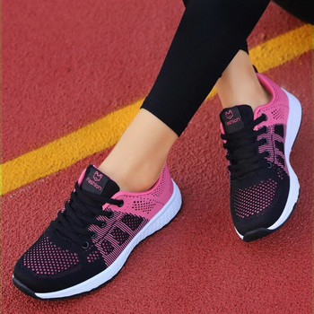Wedges Παπούτσια για Γυναικεία Αθλητικά Παπούτσια Διχτυωτό Διχτυωτό Casual Γυναικεία Παπούτσια Flat Light με κορδόνια Καλοκαιρινό παπούτσια για τρέξιμο Woman Vulcanize Shoe