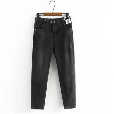 Jarné nové bábätkové rifle s vysokým pásom, voľné dámske rifle veľkej veľkosti, dámske háremové nohavice, džínsy pre mamičky