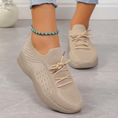 Pantofi de tenis pentru femei, tricotați, respirabili, ușoare, anti-alunecare, pantofi de tenis pentru femei, toamna 2023, pantofi casual, Zapatillas Mujer