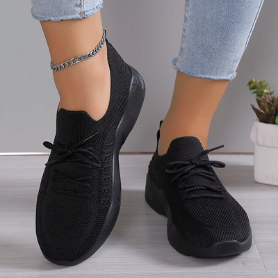 Pantofi de tenis pentru femei, tricotați, respirabili, ușoare, anti-alunecare, pantofi de tenis pentru femei, toamna 2023, pantofi casual, Zapatillas Mujer