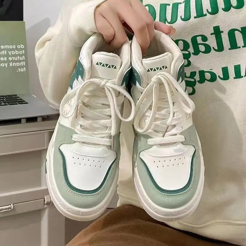 2023, primăvară, pantofi înalți, studenți, campus versatili, pantofi mici pentru tablă albă, adidași, pantofi de damă