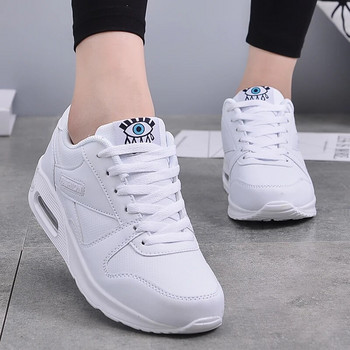 Γυναικεία πάνινα παπούτσια μόδας Air Cushion Αθλητικά παπούτσια Pu Δερμάτινα μπλε παπούτσια Λευκά ροζ Υπαίθρια παπούτσια για τζόκινγκ Γυναικεία γυμναστήρια