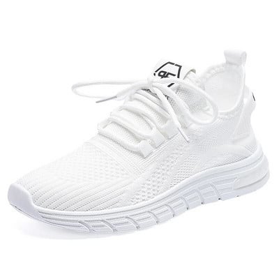 Dámske letné tenisky, priedušné sieťované bežecké topánky, dámske biele športové ležérne topánky so šnurovaním, tenisky Feminino, ženské tenisky