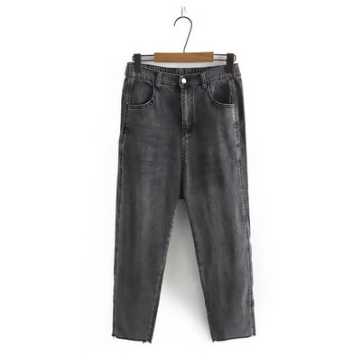 Blugi cu talie înaltă Femeie Blugi largi pentru femei Blugi Mom Pantaloni harem din denim XL-4XL Pantaloni albaștri
