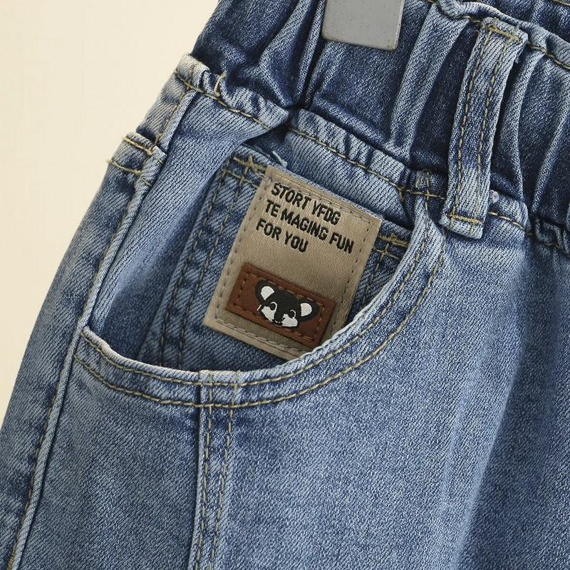 Blugi cu talie înaltă Femeie Blugi largi pentru femei Blugi Mom Pantaloni harem din denim XL-4XL Pantaloni albaștri