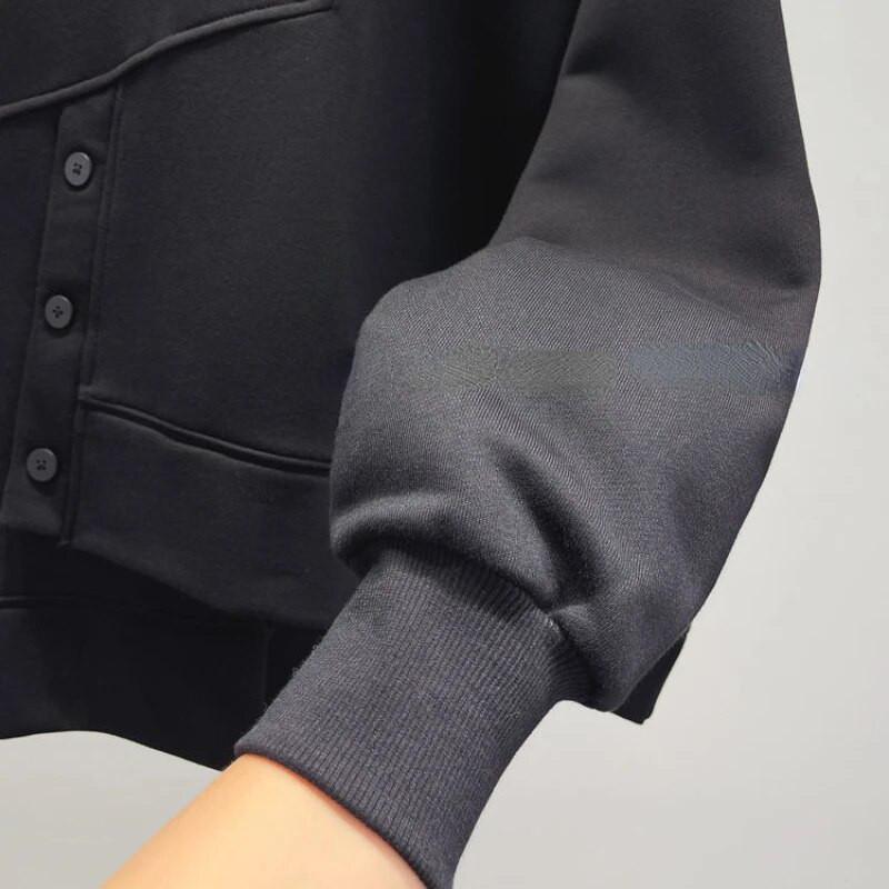 Dámske mikiny S-4XL, nepravidelné, voľné, unisex, štýlové, streetwear, biele, vysokoškolský dizajn, čierne, univerzálne, lenivé, estetické, Kpop oblečenie