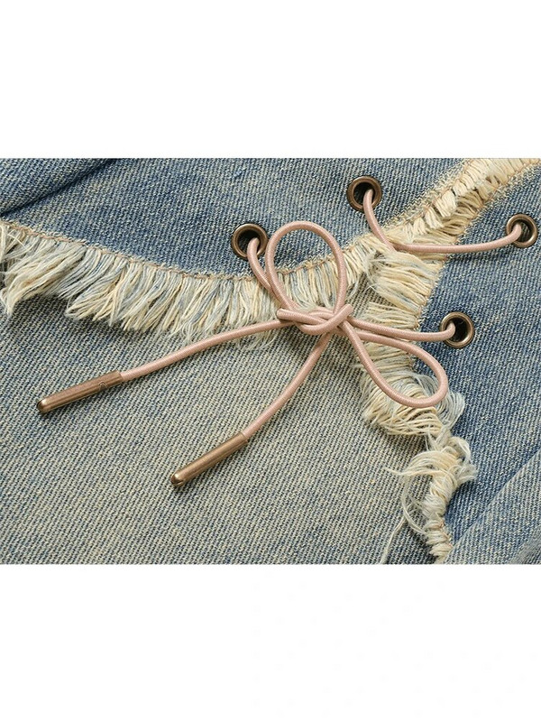 Dámske vintage šnurovacie modré rozšírené džínsy, vrecovité džínsové nohavice z roku 2000 s vysokým pásom, voľné kórejské Y2k streetwear, široké nohavice