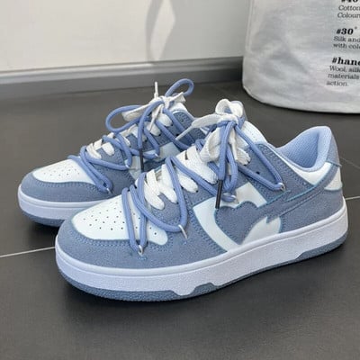 Značkové dámske tenisky, módne šnurovacie dámske vulkanizované topánky v tvare srdca, párové športové, bežecké, jarné, jesenné, veľkosť 44