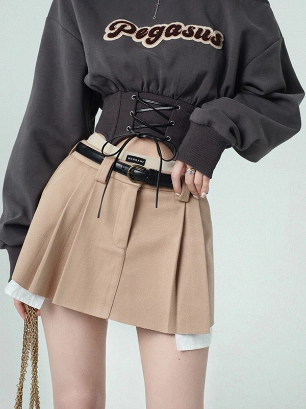 Jesenné dámske mikiny s kapucňou Harajuku s krátkymi topmi Y2k, sveter s kapucňou E-girl s odhalenými ramenami, oblečenie pre streetwear a klubovú módu