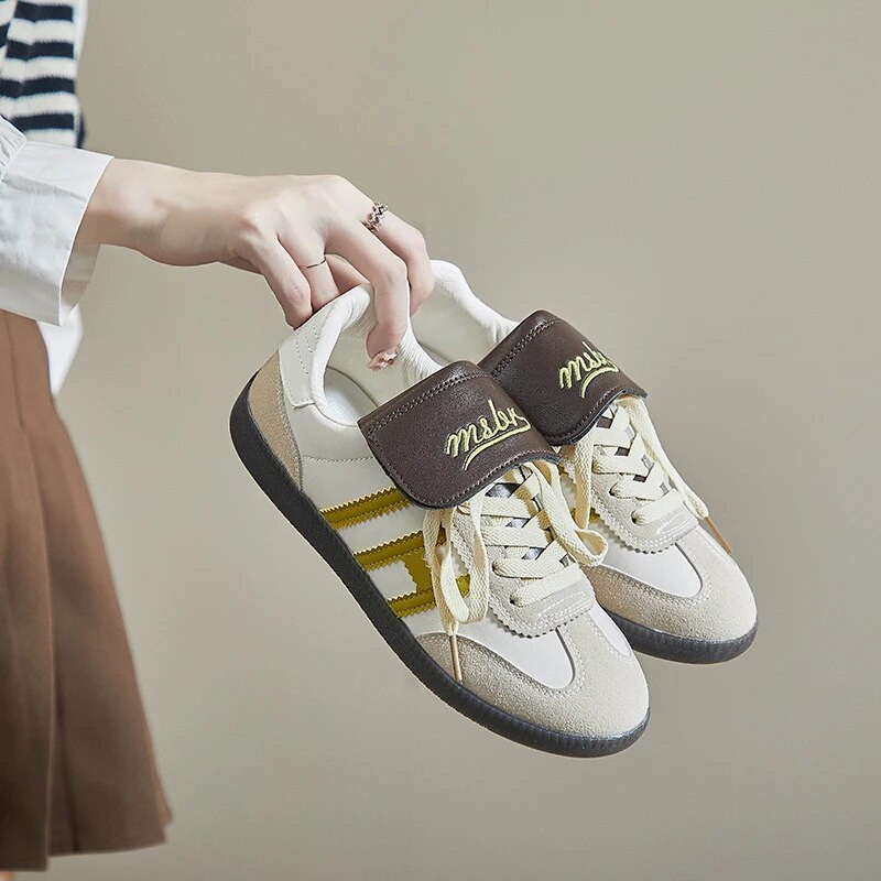 Pantofi de antrenament moral argintii noi, pantofi sport ocazional, cu vârf rotund, curea subțire, piele de nișă, pantofi pentru femei, încălțăminte pentru femei