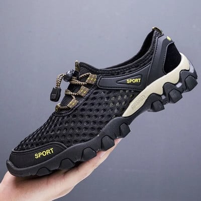 2023, pantofi casual pentru bărbați, pantofi cu plasă respirabilă, pantofi pentru drumeții în aer liber, anti-alunecare, pentru bărbați, alpinism, trekking, pantofi pentru bărbați