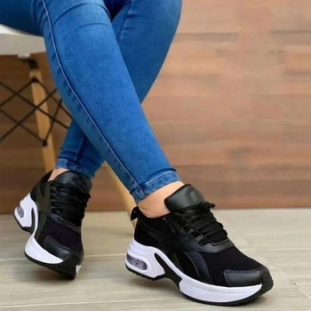 Дамски ежедневни дишащи мрежести обувки за бягане Лятна мода Спортни маратонки с въздушна възглавница Обувки за тенис