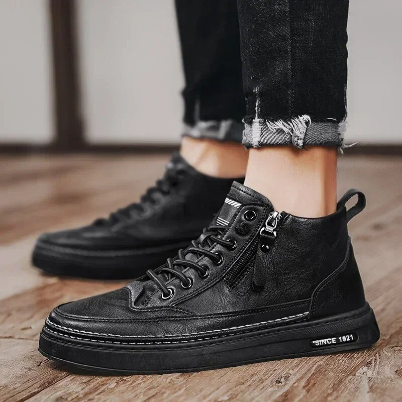 Pantofi casual din piele de vacă pentru bărbați, pantofi de înaltă calitate 2023, pantofi de designer, pantofi confortabili, anti-alunecare, pentru bărbați, pantofi de sport