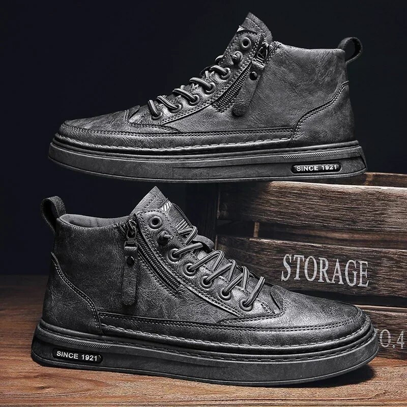 Pantofi casual din piele de vacă pentru bărbați, pantofi de înaltă calitate 2023, pantofi de designer, pantofi confortabili, anti-alunecare, pentru bărbați, pantofi de sport