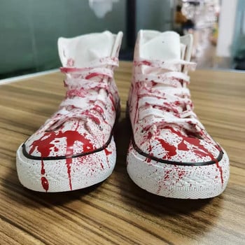 Graffiti Blood Canvas Shoes Мъжки еспадрили Високи маратонки Младежки момчета Есенни обувки Мъжки маратонки Мъжки Вулканизирани спортни обувки