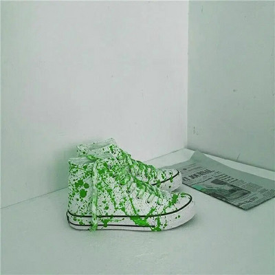 Plátenné topánky s graffiti krvou, pánske espadrilky, vysoké tenisky, chlapčenské jesenné topánky, mužské vulkanizované športové topánky