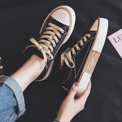 Dámske plátené topánky, módne tenisky, unisex, nové ležérne vulkanizované topánky, dámske módne mokasíny, vysoko kvalitné, 3-krát vulkanizované