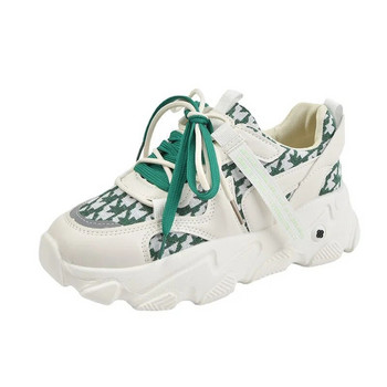 Daddy Ежедневни обувки Маратонки Дамски 2023 Пролет Есен Нови Спортни Универсални Пандишпанови обувки на платформа Дамски Zapatos De Mujer