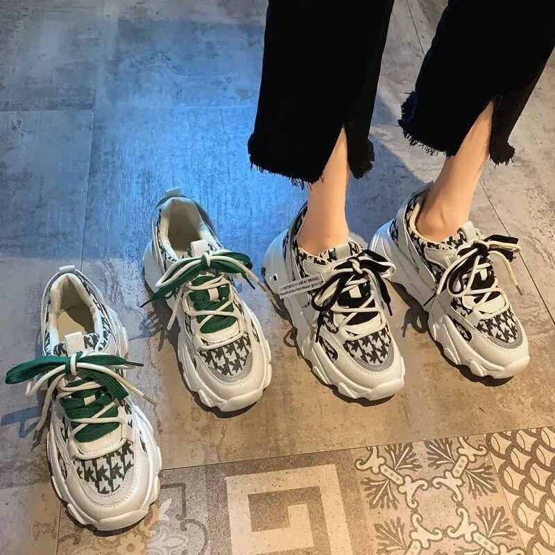 „Daddy“ laisvalaikio batai, sportiniai bateliai, moteriški, 2023 m. pavasario ruduo, nauja sporto šaka Universalūs biskvito platforminiai batai, moteriški „Zapatos De Mujer“